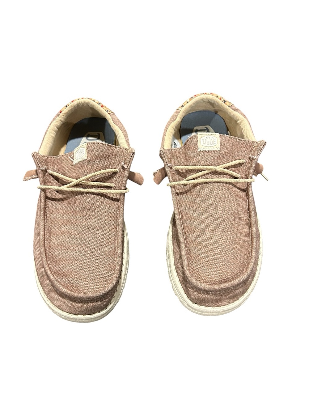 Hey Dude Men's Blush Canvas Wally Slip-Ons
